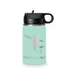 LaserGram Personalized Water Bottle, Soccer Player Man, Stainless Steel Double Wall Vacuum Insulated with Flip Top Straw, Custom Engraved Gift (12oz / 335ml Teal) view 1