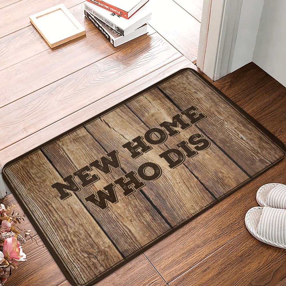 Door Mat Funny Outdoor New Home Who Dis Rug Bathroom Mat Set Doormat Indoor Entrance (Size : 50X80CM)