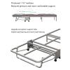 Lightweight Camping Cot with Mattress for Adults - Portable Folding Sleeping Cot - Office Bed with Wheels for Office Rest, Accompany, Take A Nap, and Sleep (Blue,23.62"X70.87"X9.45") view 3