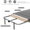 Lightweight Camping Cot with Mattress for Adults - Portable Folding Sleeping Cot - Office Bed with Wheels for Office Rest, Accompany, Take A Nap, and Sleep (Blue,23.62"X70.87"X9.45") view 4