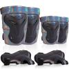 Bienbee Knee Pads for Women, Knee Pads Wrist Guard Knee and Elbow Pads Adult Protective Gear Set for Skateboard, Roller Skating, for Women Men Youth Adult Kids,Laser Black L view 1