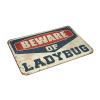 Door Mat Funny Outdoor Beware of Ladybug Rug Bathroom Mat Set Doormat Indoor Entrance (Size : 50X80CM) view 3