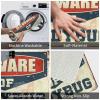 Door Mat Funny Outdoor Beware of Ladybug Rug Bathroom Mat Set Doormat Indoor Entrance (Size : 50X80CM) view 4