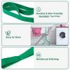 Abiarst Stretching Strap Yoga Straps for Physical Therapy, 10 Loops Non-Elastic Stretch Band for Pilates, Flexibility, Exercise and Gymnastics (Green) view 2