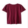 ALBVLE Women's T-Shirt Slogan Graphic Tee T-Shirt for Women (Color : Burgundy, Size : Medium) view 2