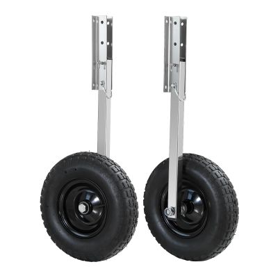 Migoda Premium Boat Launching Wheels, 12" Transom Launching Wheel with 600lbs Loading Capacity, Jon Wheels for Inflatable & Aluminum Boats, Quickly Install with 2 PCS Quick Release Pins