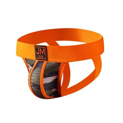 JOCKMAIL Mens Jock Straps Underwear Mens Thongs Wide Belt Mesh Mens Briefs Mens Cotton Underwear (as1, alpha, m, regular, regular, Orange)