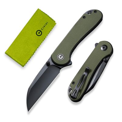 CIVIVI Pocket Knife - Elementum Folding Knife with 2.97'' Nitro-V Wharncliffe Blade G10 Handle, Ideal for Outdoor EDC Gift C18062AF-2