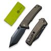 CIVIVI Pocket Knife for EDC, Bhaltair Tanto Folding Knife, 3.98'' 14C28N Blade Micarta Handle, Liner Lock Knife for Men Outdoor C23024-3 view 1