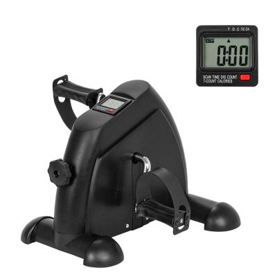 Mini Exercise Bike,Under Desk Bike Pedal Exerciser,Portable Foot Cycle Arm & Leg Peddler Machine with LCD Screen Displays for Seniors,Arm/Leg Exercise (Black)