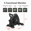 Mini Exercise Bike,Under Desk Bike Pedal Exerciser,Portable Foot Cycle Arm & Leg Peddler Machine with LCD Screen Displays for Seniors,Arm/Leg Exercise (Black) view 2