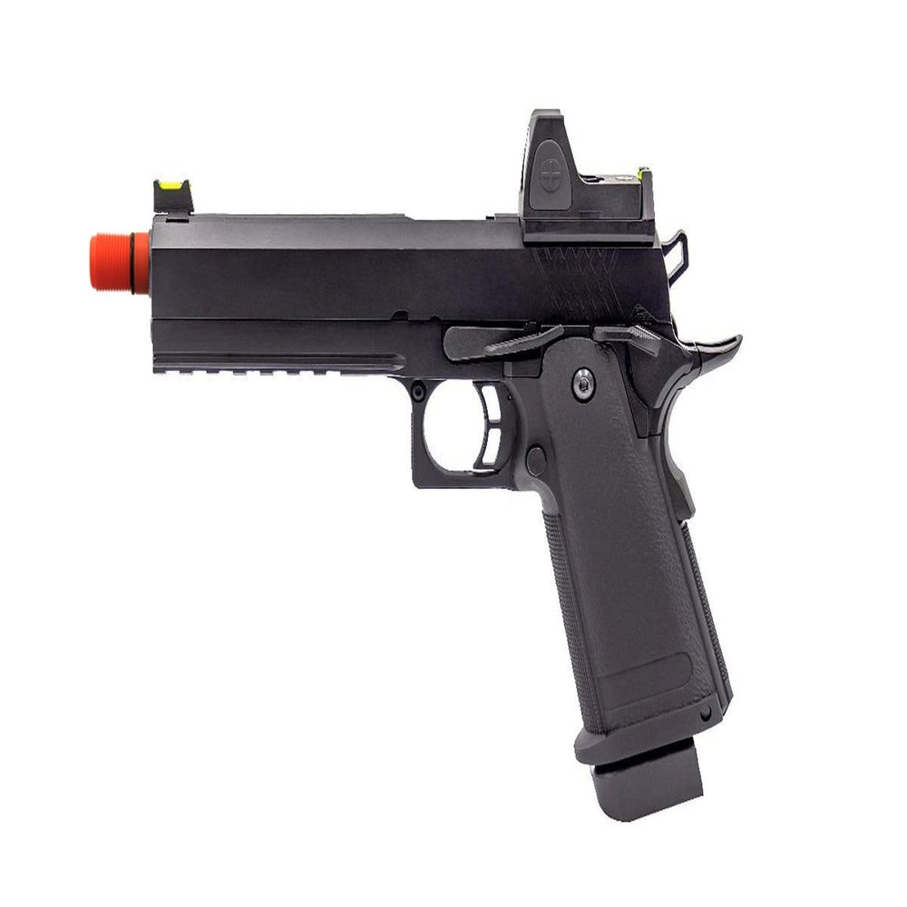 Goldenball Raven 325 FPS Airsoft 5.1 Hi Capa + Micro Red Dot - Black