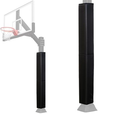 Katop Square Basketball Pole Padding Fits 5x5 Inch Pole, Durable 6 Feet Tall Basketball Pole Pad Outdoor and Indoor, UV-Resistant Waterproof Basketball Hoop Pads for Protection and Player Safety