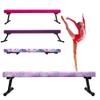 Peakpath 8FT Adjustable&Foldable Gymnastics Balance Beam,Home Gym Equipment,Easy Assembling and Storage,No Tool Require,for Kids Children Girls Training (PINKGLITER, 8FT) view 1
