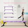 Peakpath 8FT Adjustable&Foldable Gymnastics Balance Beam,Home Gym Equipment,Easy Assembling and Storage,No Tool Require,for Kids Children Girls Training (PINKGLITER, 8FT) view 2