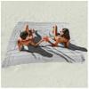 Giant Huge Thin Boho Throw Blanket Turkish Beach Blanket Towel Jumbo Extra Large XL XXL Big Oversized Outdoor Picnic Accessories Airplane Travel Essentials Camping Gears Must Haves Yard Yoga Mat Grey view 1