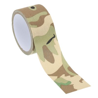 PATIKIL Camouflage Tape 2" x 5.5 Yards, Self Adhesive Protective Camo Tape Wrap Waterproof Bandage for Outdoor Hunting Camping, Light Camo