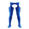 Miutii Men's Hollow Out Glossy Opaque Tights Leggings Yoga Running Sports Workout Compression Pants Blue X-Large view 1