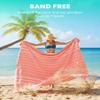 Giant Huge Thin Boho Throw Blanket Turkish Beach Blanket Towel Jumbo Extra Large Xl XXl Big Oversized Outdoor Picnic Accessories Airplane Travel Essentials Camping Gears Must Haves Yard Yoga Mat Coral view 3