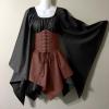 Cdiecer Halloween Cocktail Dress Women Retro Witch Fairy Dress Victorian Dress Goth Steampunk Dress Vintage Medieval Dresses view 2