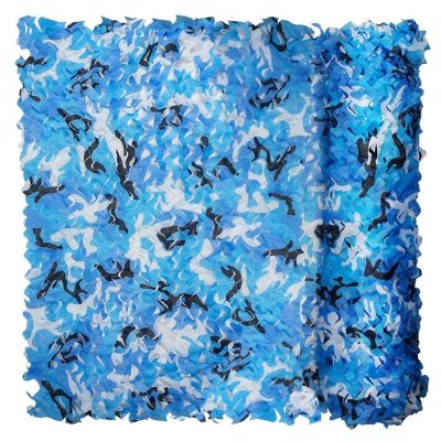 Camo Netting Roll Camouflage Netting, Camouflage Tarpaulin Shade Netting for Garden, Kids Den, Photography, Privacy, Hunting, Decoration, Fence (Color : Blue, Size : 4x5m(13x16.4ft))