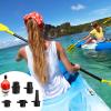 Inflatable SUP Pump Adaptor, Paddle Board SUP Valve Adapter with 9 Standard Conventional Air Pump Adapter for Inflatables, Paddle Board Pump Attachment Inflatable Boat Air Valve Adapter(Blue, Red) view 3