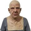 Kapihi Halloween Mask Realistic Old Man Mask Creepy Human Latex Mask,Scary Wrinkle Halloween Cosplay Costume Mask Party Props (J) view 2