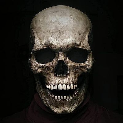 Kapihi Halloween Mask Realistic Old Man Mask Creepy Human Latex Mask,Scary Wrinkle Halloween Cosplay Costume Mask Party Props (M)