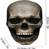 Kapihi Halloween Mask Realistic Old Man Mask Creepy Human Latex Mask,Scary Wrinkle Halloween Cosplay Costume Mask Party Props (M) view 4