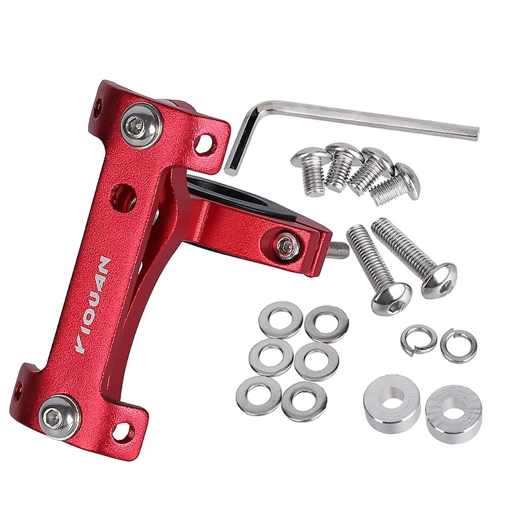 Bike Bottle Cage Adapter Aluminum Alloy Double Headed Bicycle Bottle Cage Extender High Hardness Adjustable Bottle Mount Seat Post Water Bottle Holder with Installation Tool for MTB Road Bike