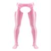 Miutii Men's Hollow Out Glossy Opaque Tights Leggings Yoga Running Sports Workout Compression Pants Pink X-Large view 1