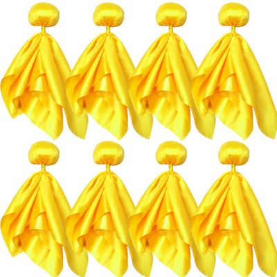 Ahuimeius 8 Pcs Yellow Penalty Flag Football Flags, Referee Flag, Lacrosse,Sports Fan for Football Games Party Accessory Referee Game, Superbowl Party Decorations