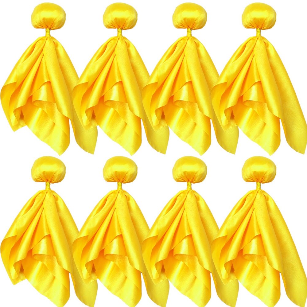 Ahuimeius 8 Pcs Yellow Penalty Flag Football Flags, Referee Flag, Lacrosse,Sports Fan for Football Games Party Accessory Referee Game, Superbowl Party Decorations