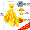 Ahuimeius 8 Pcs Yellow Penalty Flag Football Flags, Referee Flag, Lacrosse,Sports Fan for Football Games Party Accessory Referee Game, Superbowl Party Decorations view 2