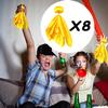 Ahuimeius 8 Pcs Yellow Penalty Flag Football Flags, Referee Flag, Lacrosse,Sports Fan for Football Games Party Accessory Referee Game, Superbowl Party Decorations view 4