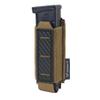 IDOGEAR Pistol Mag Pouch 9mm Magazine Pouches MOLLE Holder with Carbon Fiber Patterned PP Plate Construction Single Magazines Carrier(Coyote Brown) view 1