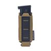 IDOGEAR Pistol Mag Pouch 9mm Magazine Pouches MOLLE Holder with Carbon Fiber Patterned PP Plate Construction Single Magazines Carrier(Coyote Brown) view 2