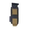 IDOGEAR Pistol Mag Pouch 9mm Magazine Pouches MOLLE Holder with Carbon Fiber Patterned PP Plate Construction Single Magazines Carrier(Coyote Brown) view 3