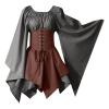Elf Halloween Cosplay Masquerade Party Costume Renaissance Costume for Women Halloween Cocktail Dress Regency Witch Dress view 1