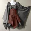 Elf Halloween Cosplay Masquerade Party Costume Renaissance Costume for Women Halloween Cocktail Dress Regency Witch Dress view 2