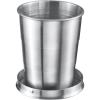 Westmark Cup Revivo Practical Outdoor Camping Mug, Ideal for hot and Cold Drinks, Foldable Mug with Hook for Hanging 150ml, Stainless Steel view 1