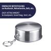 Westmark Cup Revivo Practical Outdoor Camping Mug, Ideal for hot and Cold Drinks, Foldable Mug with Hook for Hanging 150ml, Stainless Steel view 4