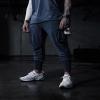 GINTPK Men Cargo High Rib Jogger,Gym Workout Pants,Sport Running Tapered Sweatpants,Summer Quick-Dry for Training Navy M view 2