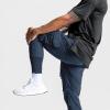 GINTPK Men Cargo High Rib Jogger,Gym Workout Pants,Sport Running Tapered Sweatpants,Summer Quick-Dry for Training Navy M view 3