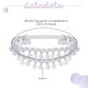 deladola Silver Sequin Leg Garters, Elastic Thigh Bands for Women, Party Rave Cosplay Costume view 2