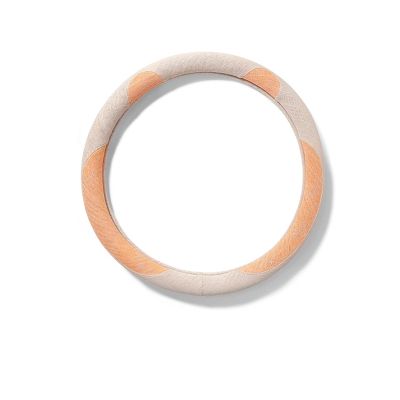 FUERU Car Steering Wheel Cover Set Car Steering Wheel Cover Breathable Fiber Linen Ultra-Thin Comfortable Cute Car Interior (Color : 3#)