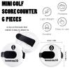Frienda 6 Pack Golf Stroke Counter Clicker, Mini Score Counter, One-Touch Reset Clip for Gloves, Belt & Golf Bag, Counts up to 12 Strokes(White) view 2