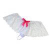AGJGFM Mens Lace sissy pouch panties skirted thong bikini underwear White view 1