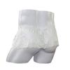 AGJGFM Mens Lace sissy pouch panties skirted thong bikini underwear White view 3