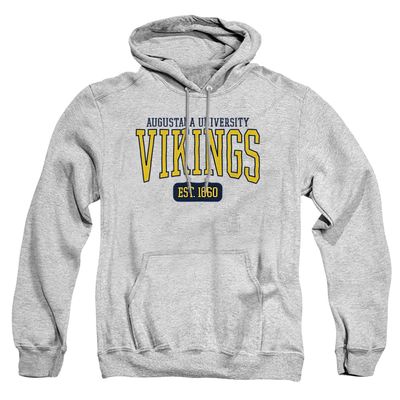 Augustana University Official Est. Date Unisex Adult Pull-Over Hoodie, Athletic Heather, Large